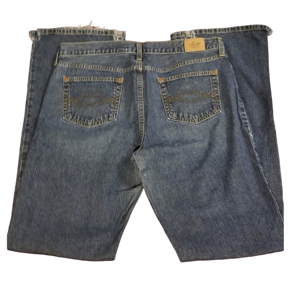Vintage Abercrombie & Fitch Jeans Wide Leg Flare Distressed Size 12 Long
